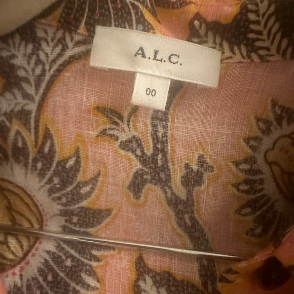 A.L.C pink linen shirt - Picture 4 of 5